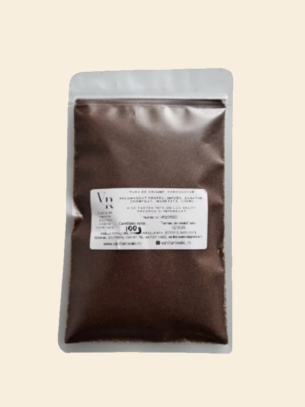 Pudră de Vanilie Madagascar 100% Naturală